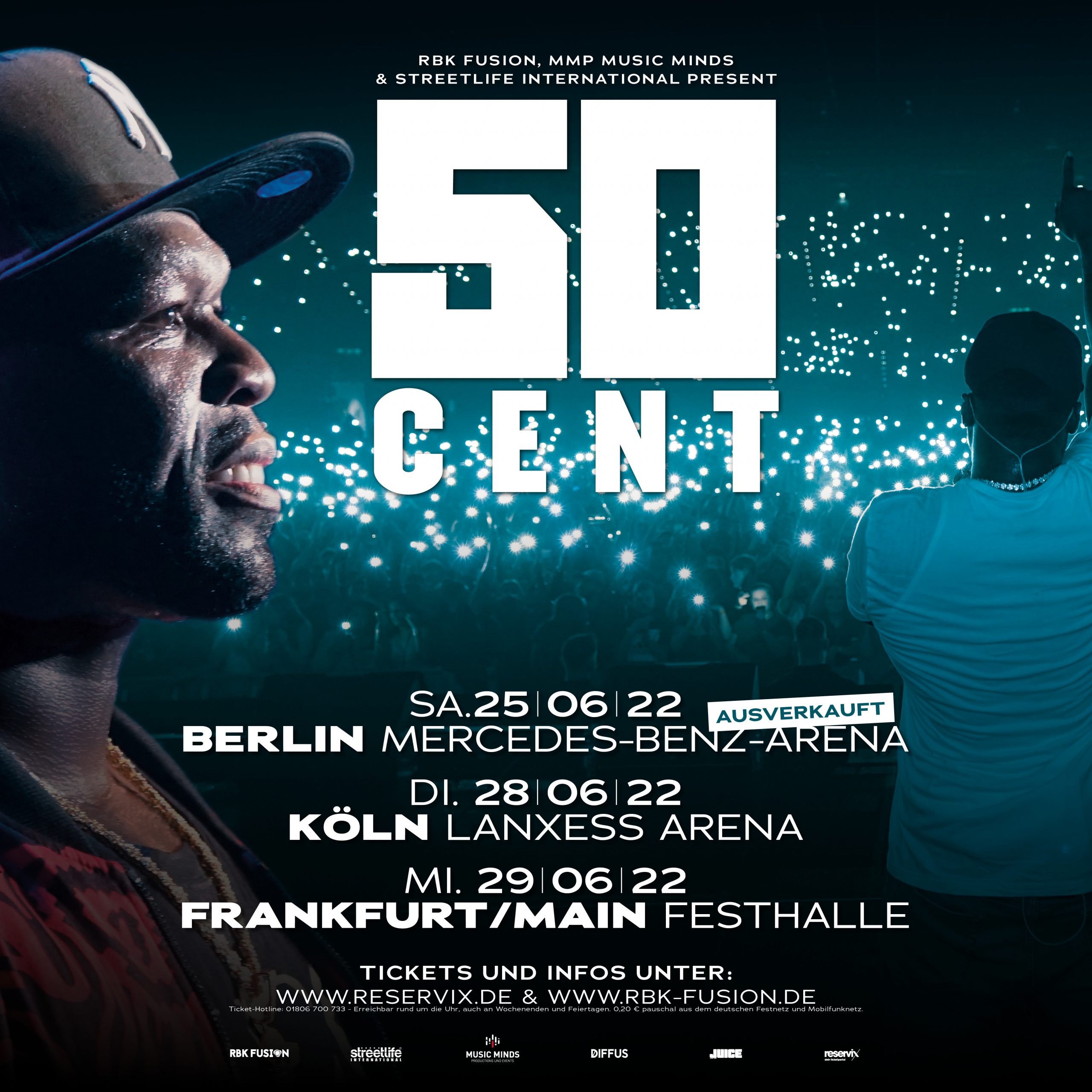 50 Cent LIVE Berlin Köln Frankfurt